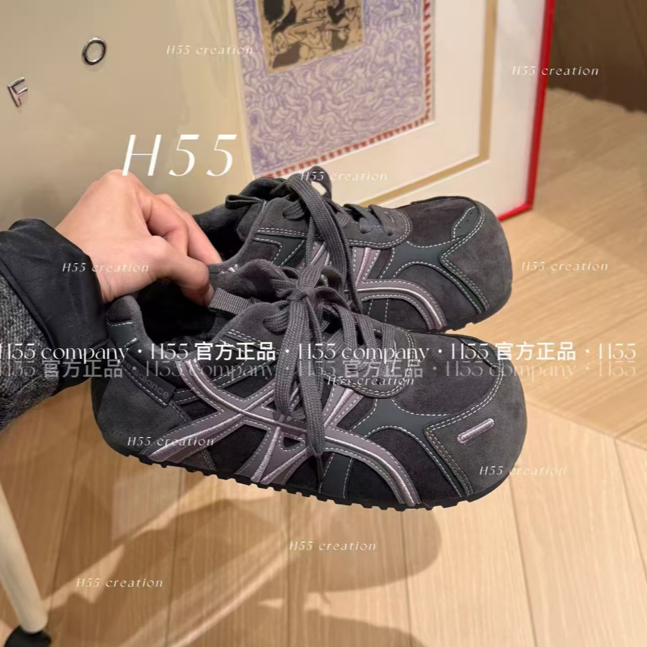 H55女鞋【单/棉】迷你小泡芙｜巨显脚小的圆头面包鞋3.5cm63-2991【X】