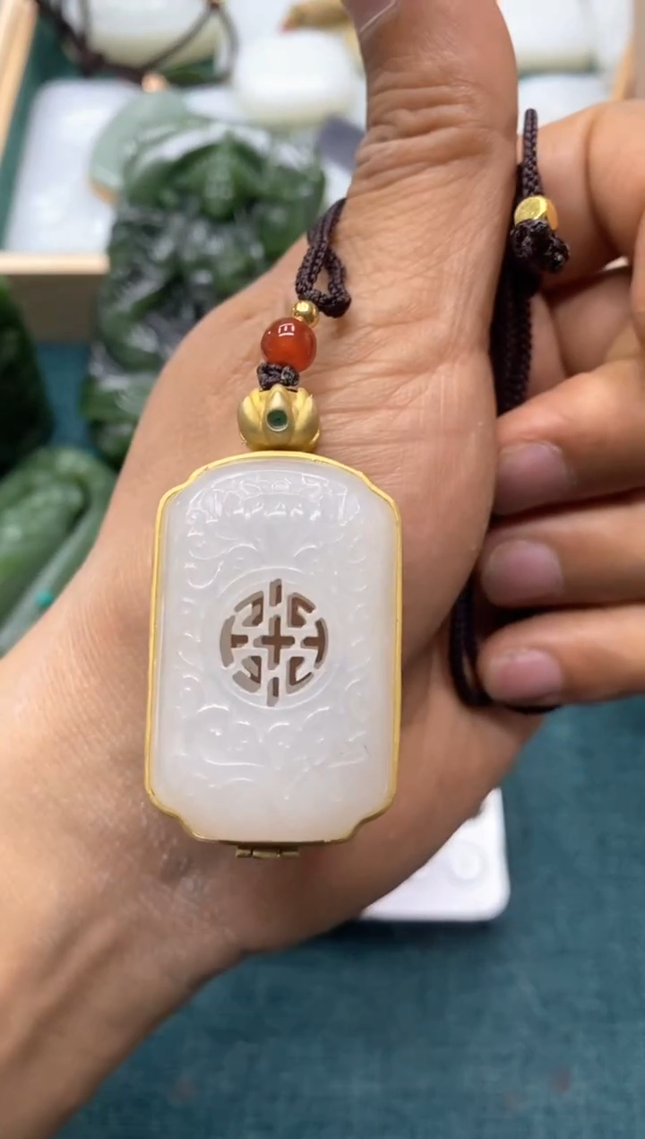 【闪购商品】和田玉挂件银S925镶嵌挂件