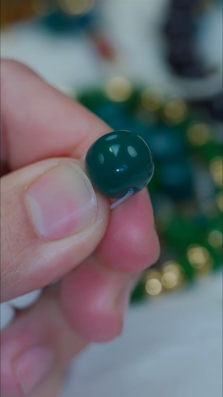 未镶嵌绿松石挂件绿松石老型12.9mm