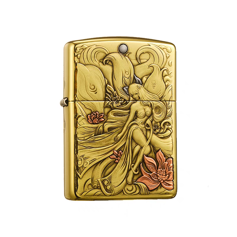 Zippo打火机正反双面G九尾DY9912FD