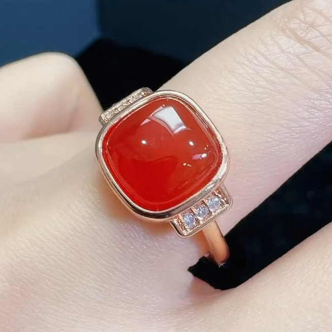 ST1589麒麟红玛瑙戒指-送礼佳品