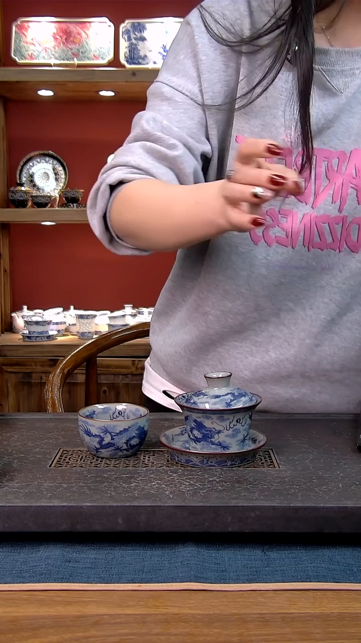 简装家用款2件套 老陶泥开片纹陶瓷茶具