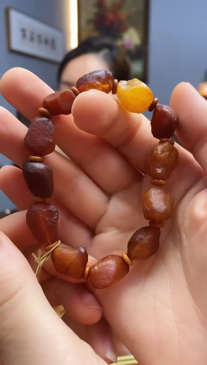 手链琥珀未镶嵌手串