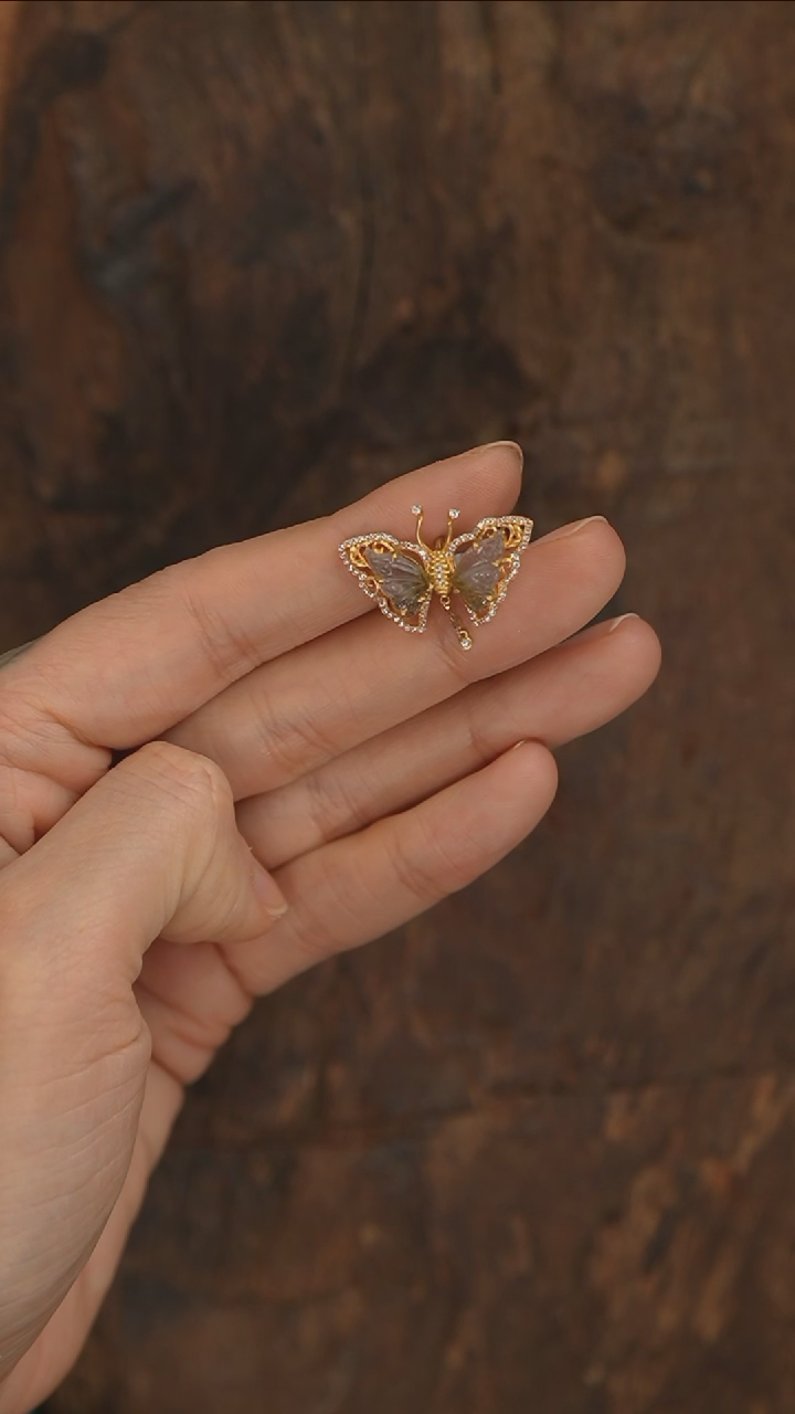 【闪购商品】碧玺卡子18K金镶嵌S2961-定制