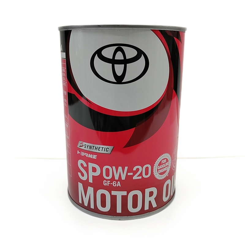进口日本正品丰田SP/GF-6A全合成0W-20机油铁桶1升机油，一桶1升装