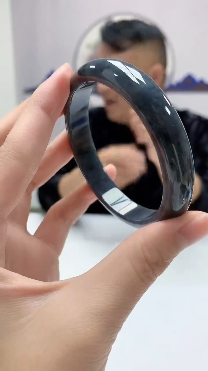 【闪购商品】定制翡翠未镶嵌4969zm-毛货手镯97（58圈）