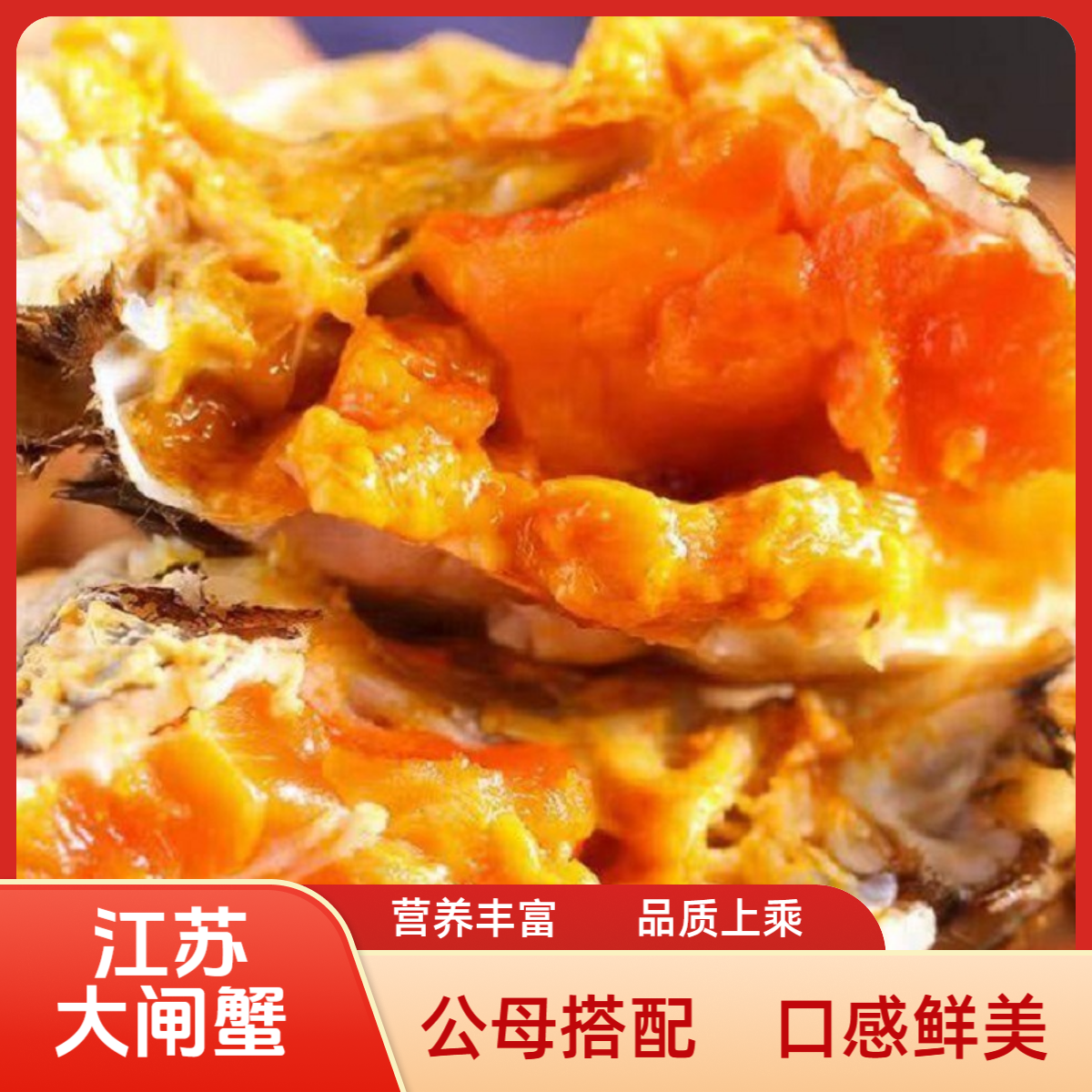 【活蟹】江苏大闸蟹 公蟹3.0两+母蟹2.0两各4只 再送2只 包邮