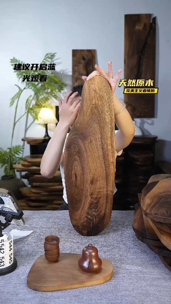 木北美黑胡桃原木.干裂疤结不属于商品质量问题完美主义者慎拍