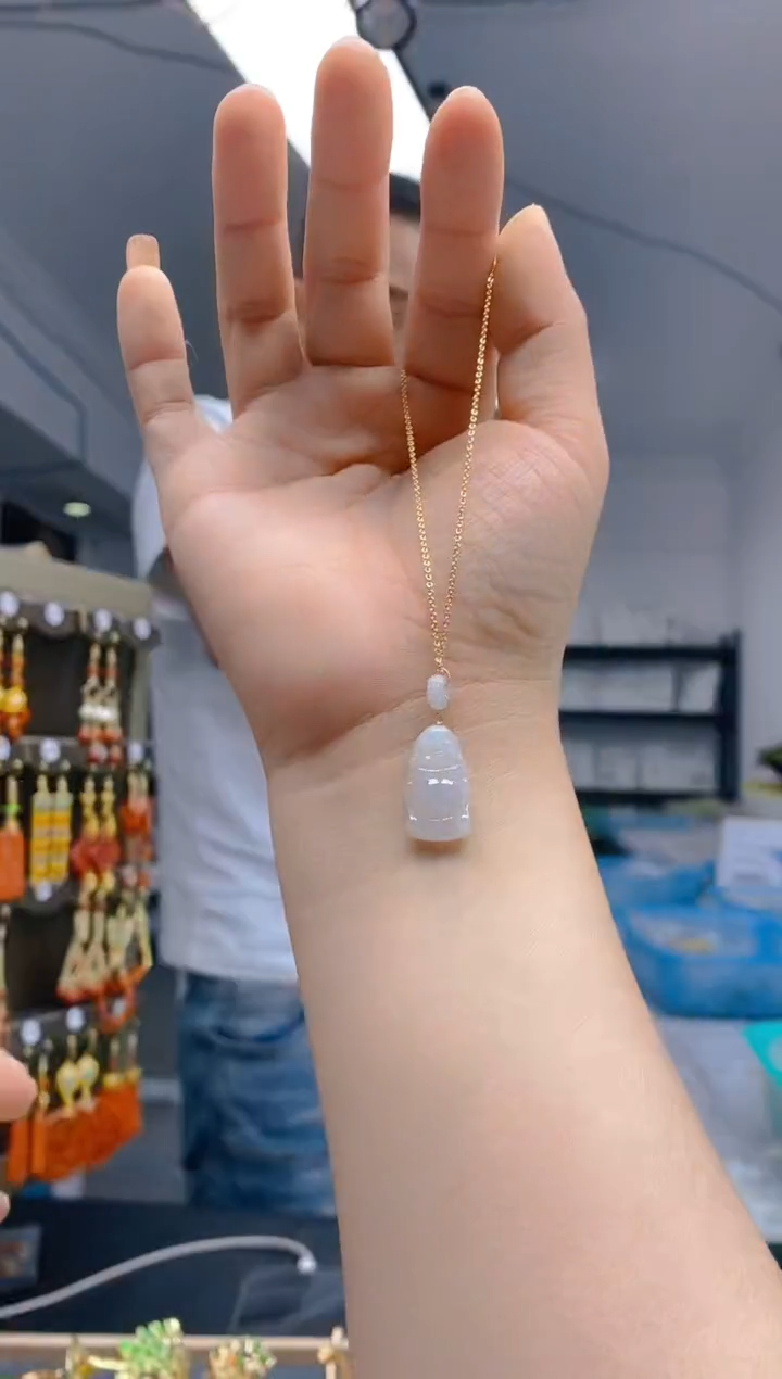 【闪购商品】翡翠耳饰合金420翡翠锁骨链