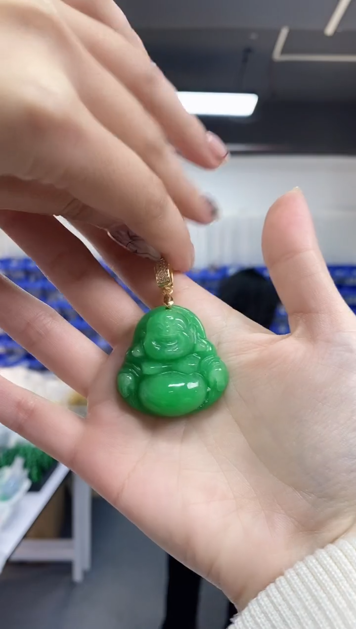 【闪购商品】翡翠吊坠(不含链)未镶嵌多样性发其一颜色微差