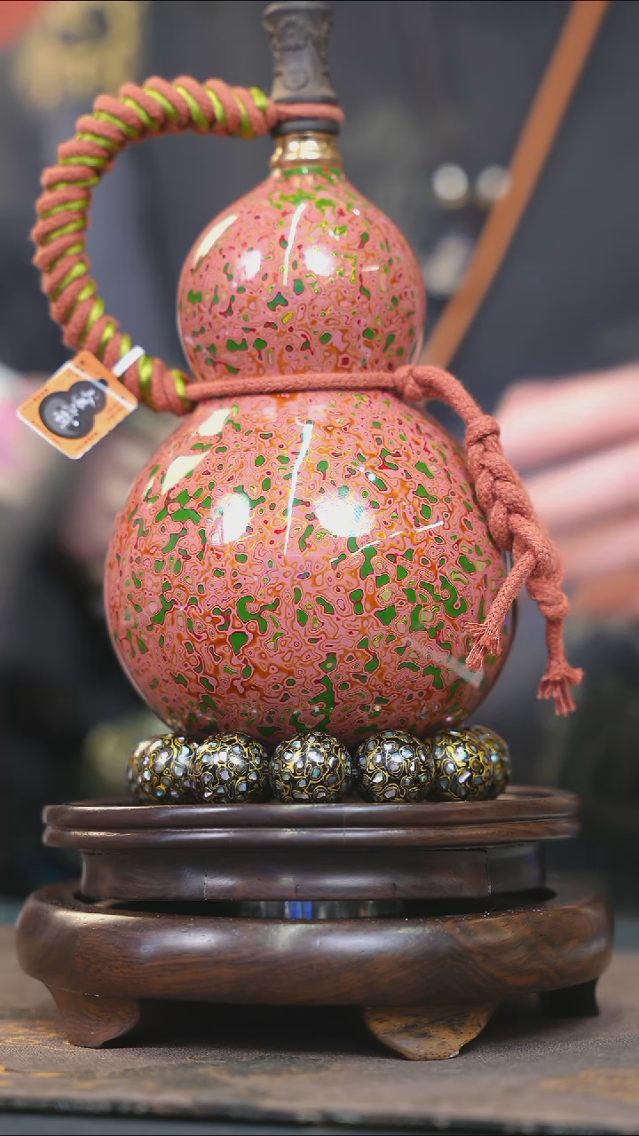 【闪购商品】YE208大漆酒葫芦不包手串及旋转底座