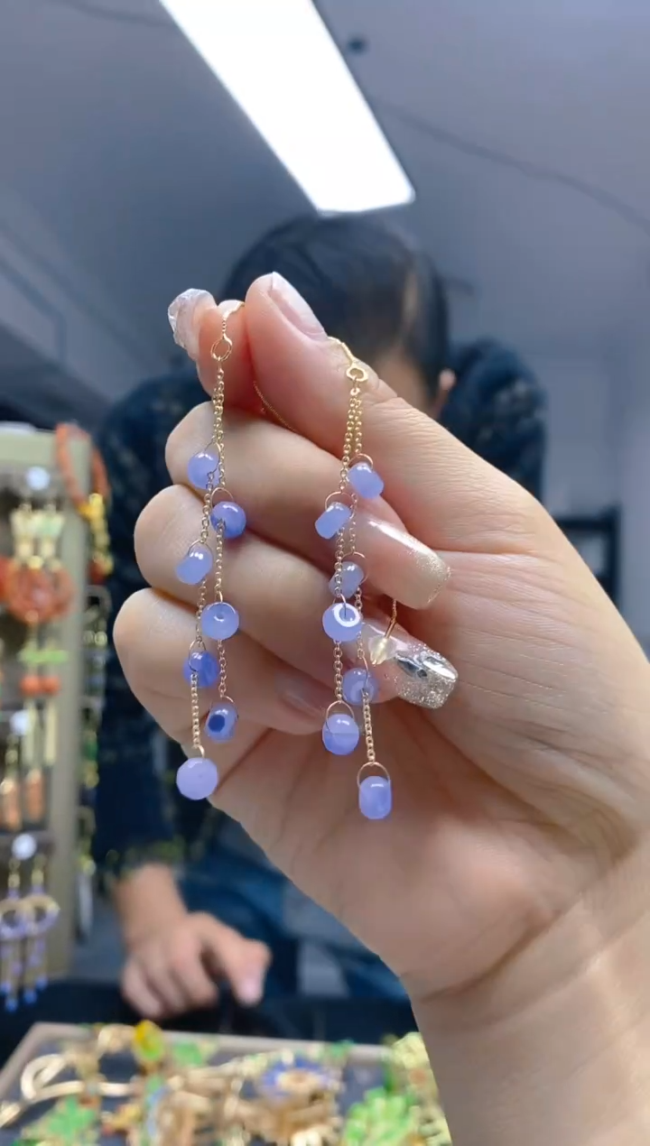 【闪购商品】翡翠耳饰合金101翡翠耳线