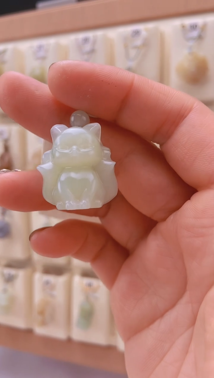 【闪购商品】和田玉颈饰未镶嵌九尾狐吊坠