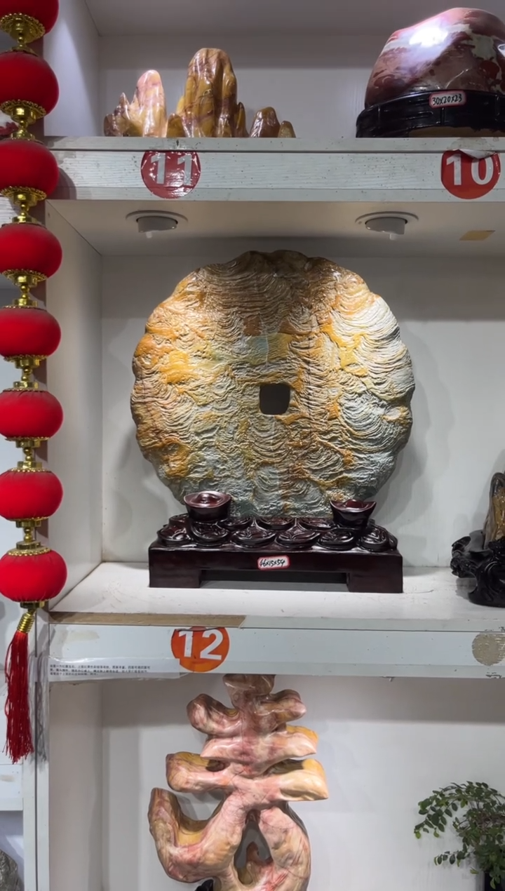 石材灵璧石摆件  