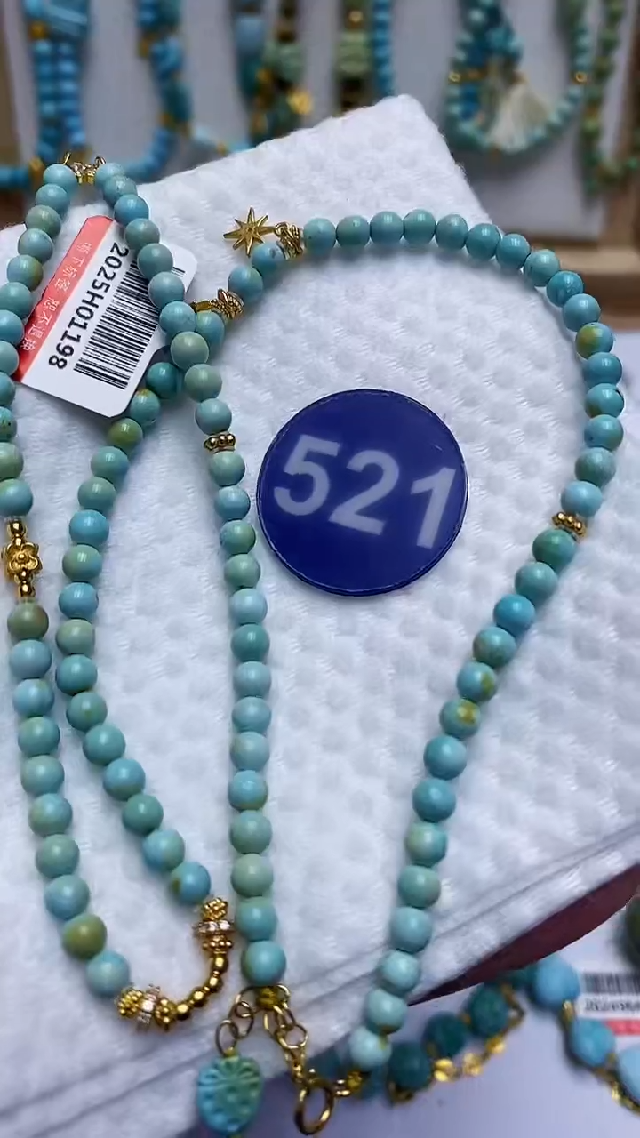 【闪购商品】绿松石项链银S925镶嵌521