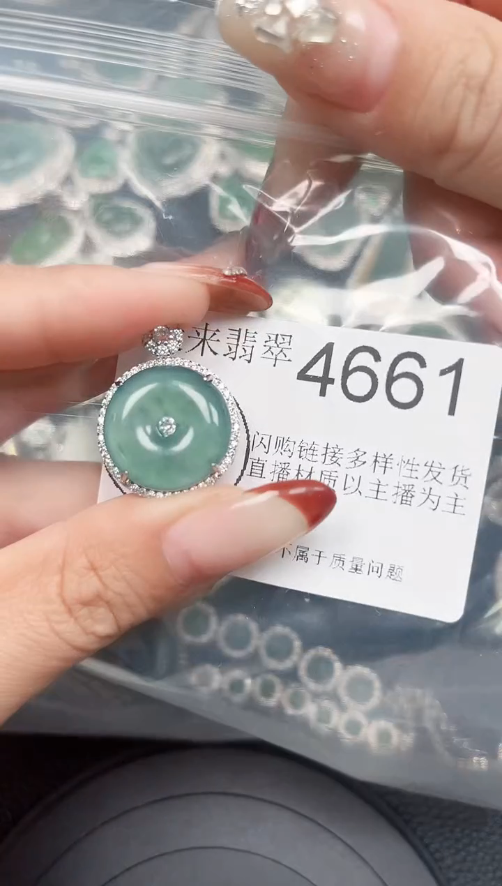 【闪购商品】翡翠颈饰未镶嵌赠皮绳4661