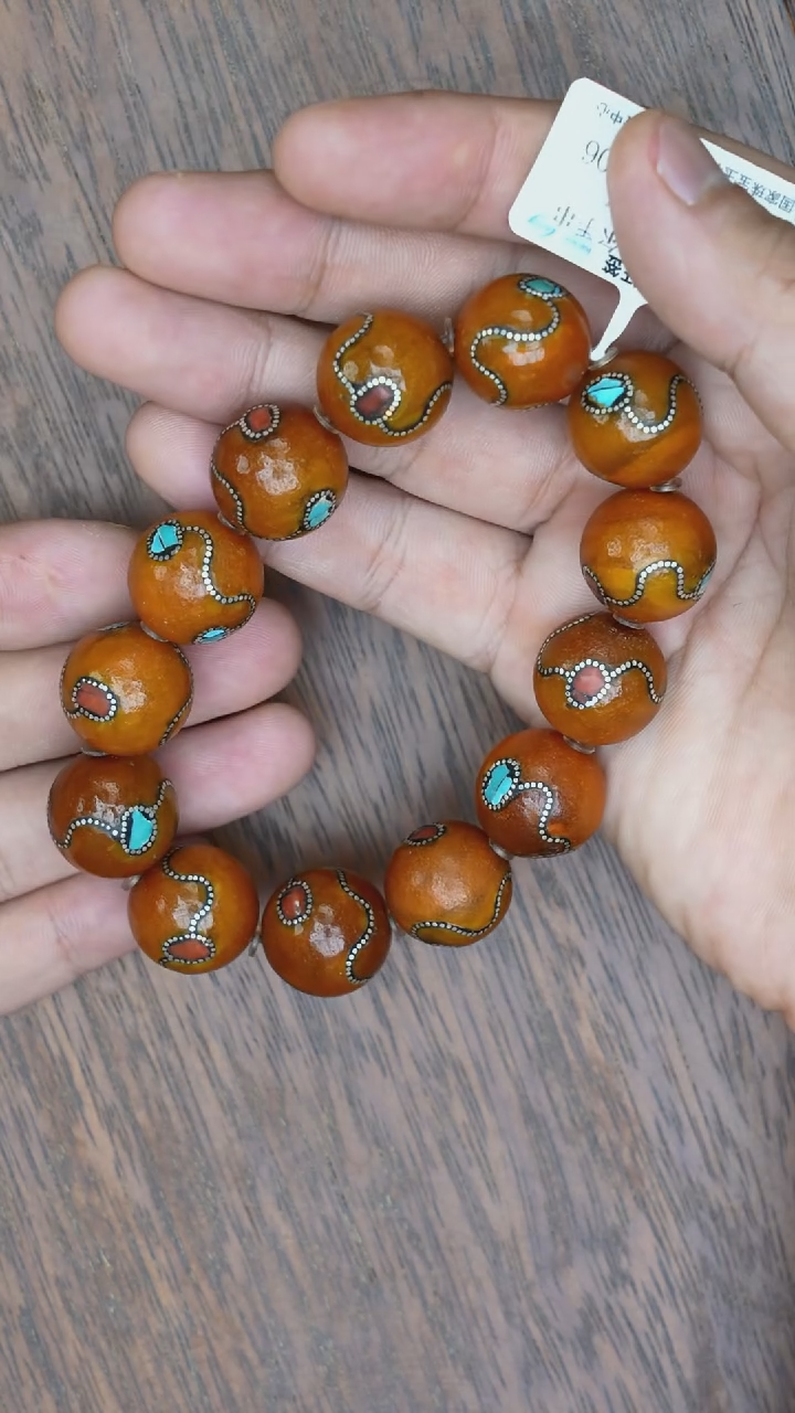 【闪购商品】琥珀裸石未镶嵌尼泊尔手串/多样性发其一