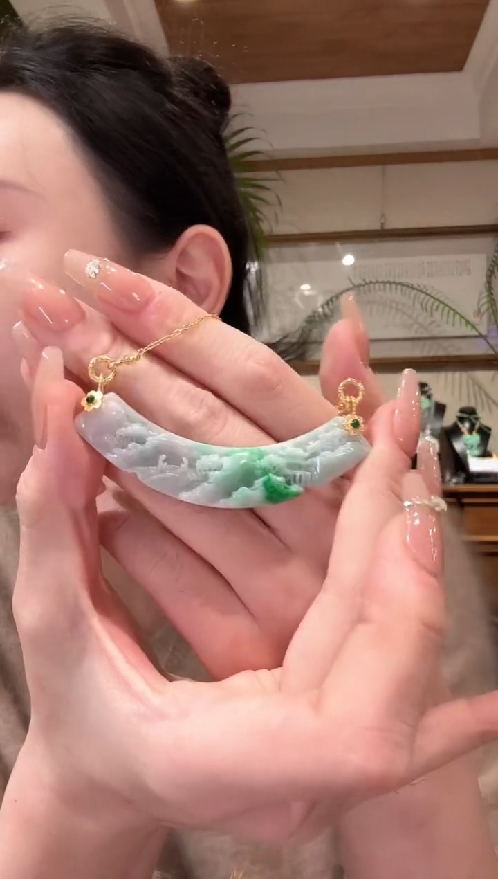 【闪购商品】翡翠颈饰未镶嵌国风