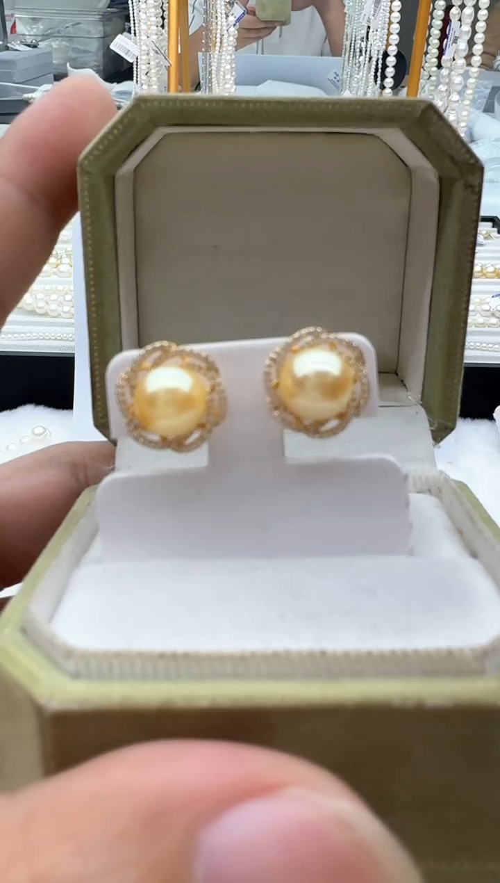 【闪购商品】海水珍珠耳饰银S925镶嵌清货