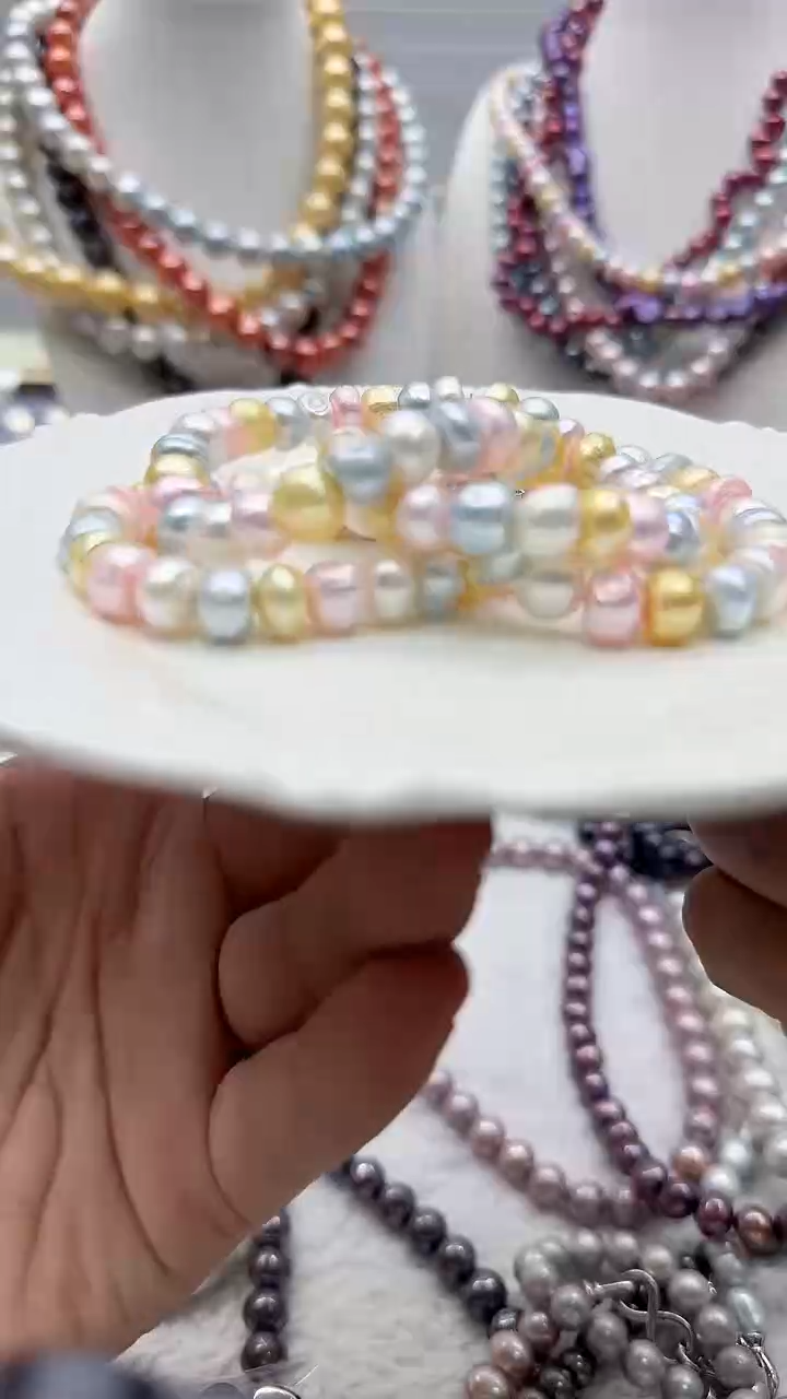 淡水珍珠未镶嵌套链4