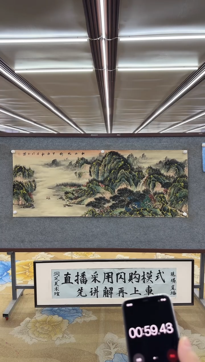 【闪购商品】绘画M张伦玉-六尺-山水国画