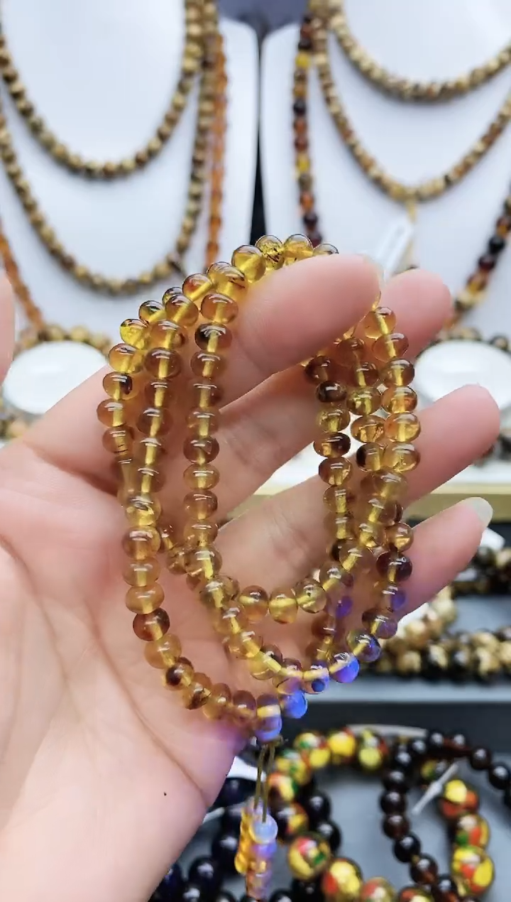 【闪购商品】琥珀颈饰未镶嵌6琥珀