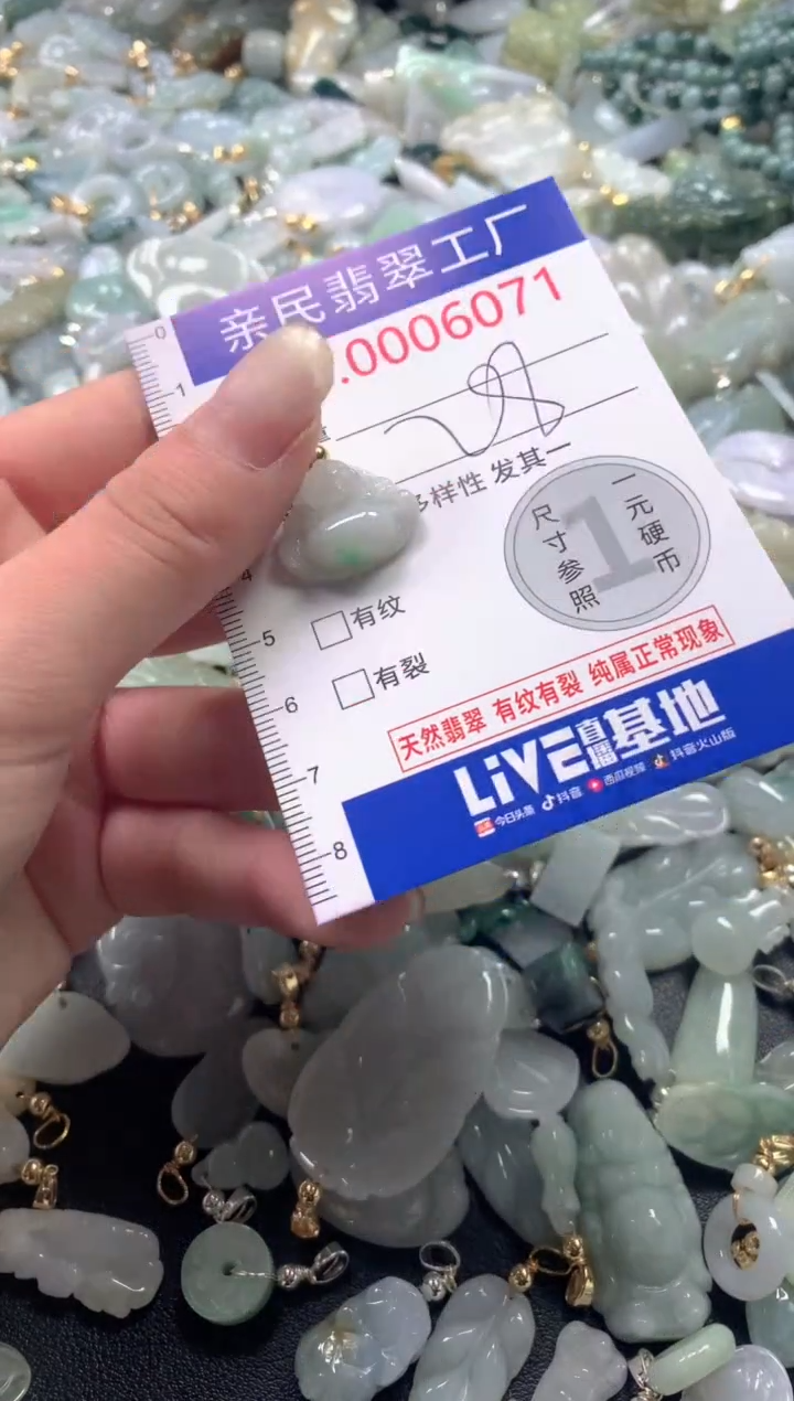 【闪购商品】翡翠吊坠(不含链)未镶嵌6071