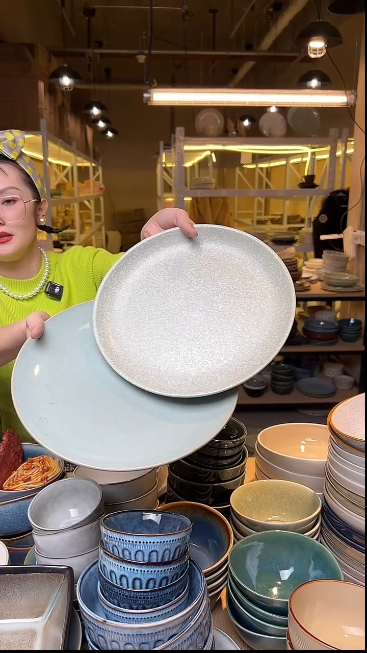 瓷256外贸尾货窑变釉下彩默认瑕疵