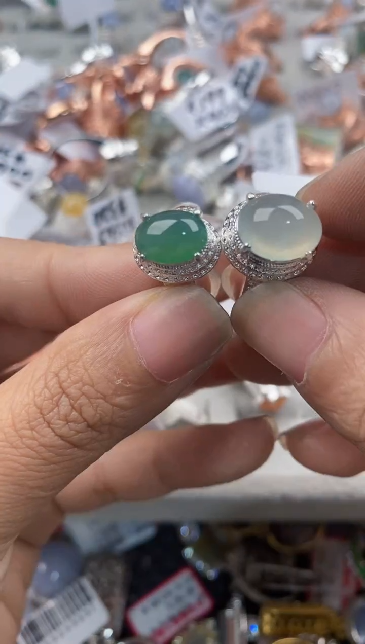 未镶嵌戒指翡翠444             10