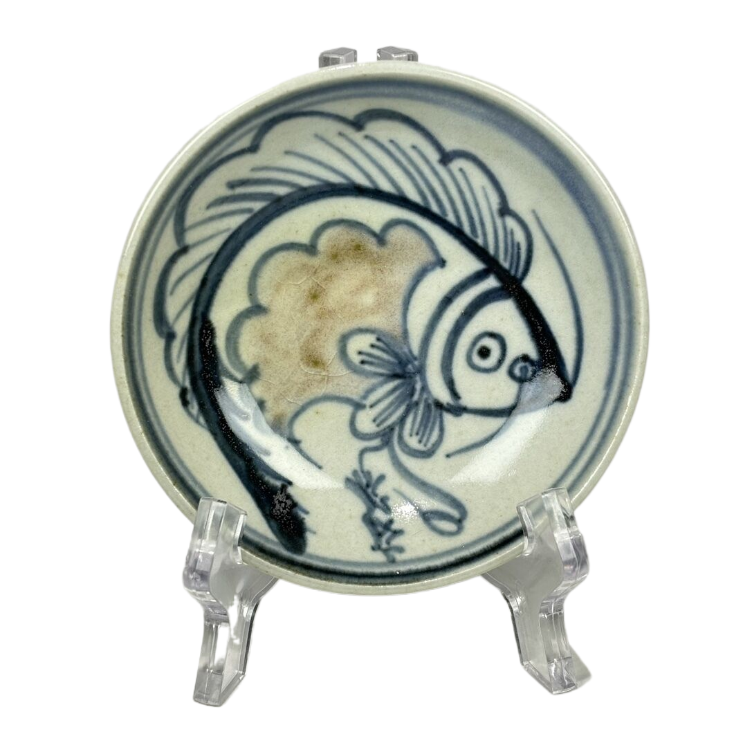 青花釉里红鱼纹赏器6723--