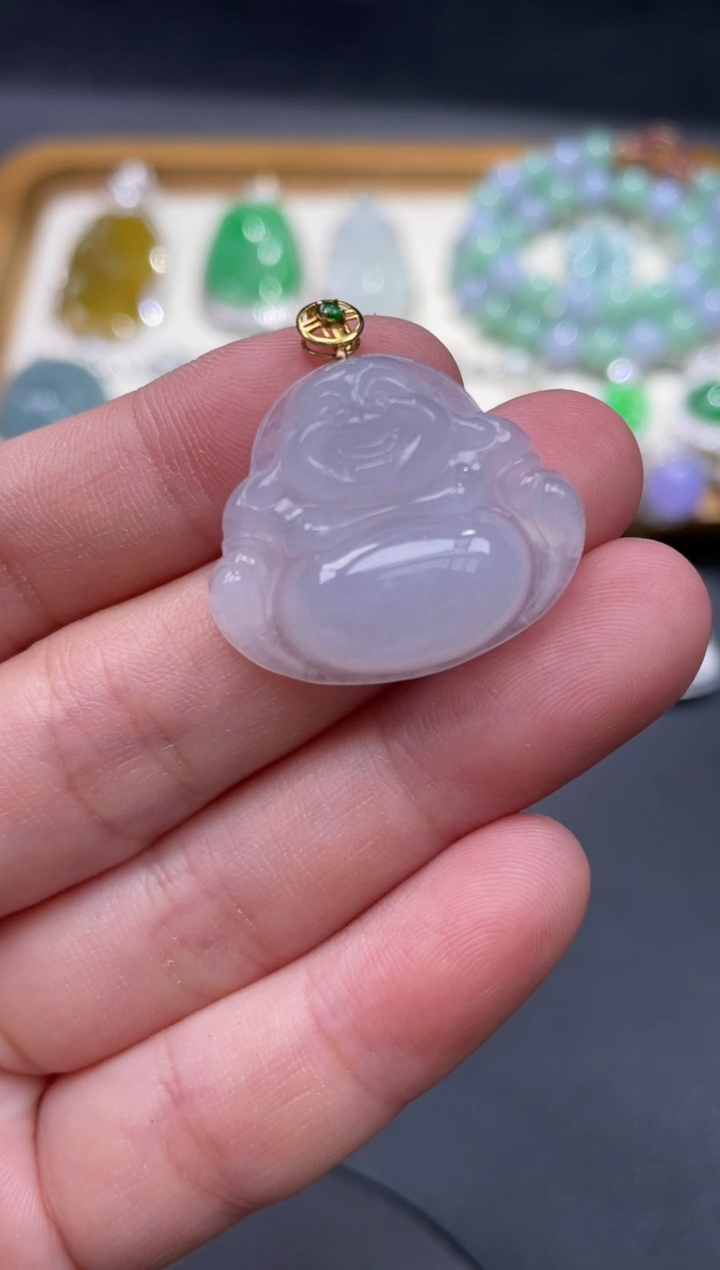 【闪购商品】翡翠颈饰18K金镶嵌54..........