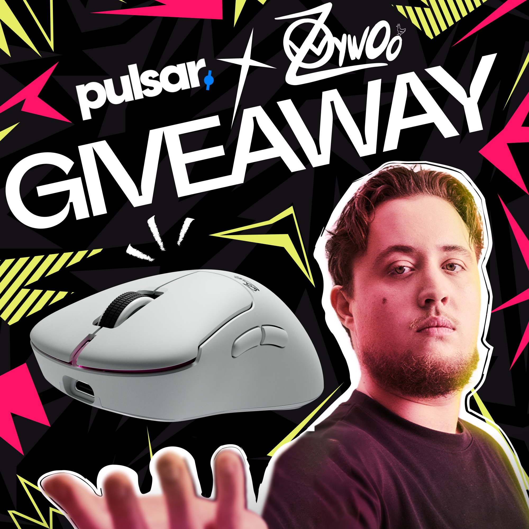 派世pulsar & zywoo同款电竞专用无线游戏鼠标推荐CS瓦三角洲吃鸡