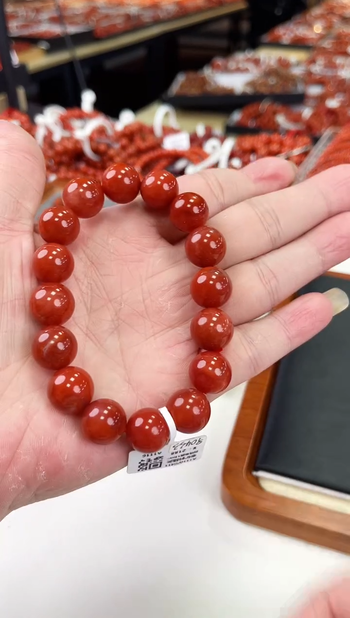 【闪购商品】南红玛瑙瓦西手串13+未镶嵌一个/条