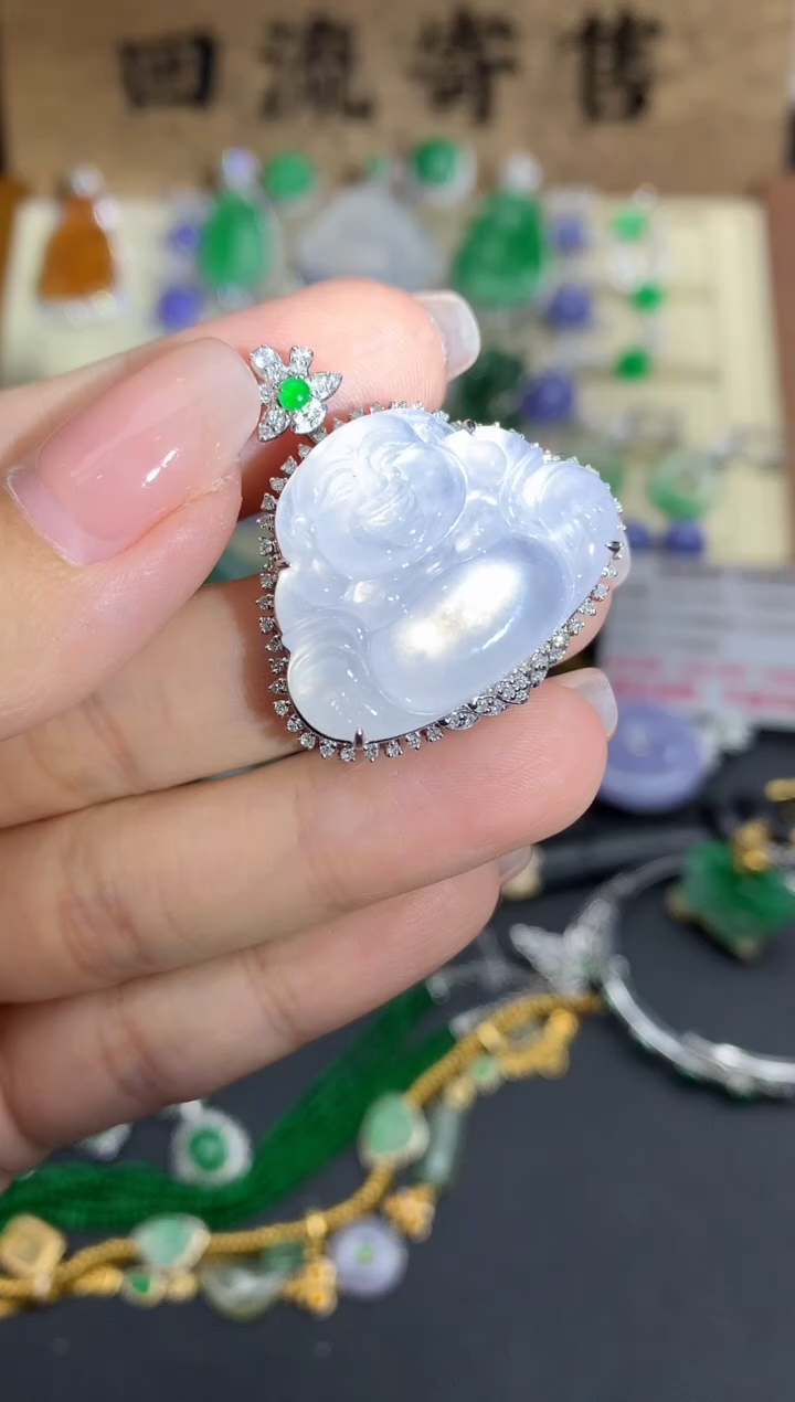 【闪购商品】翡翠颈饰18K金镶嵌518-中国好珍宝