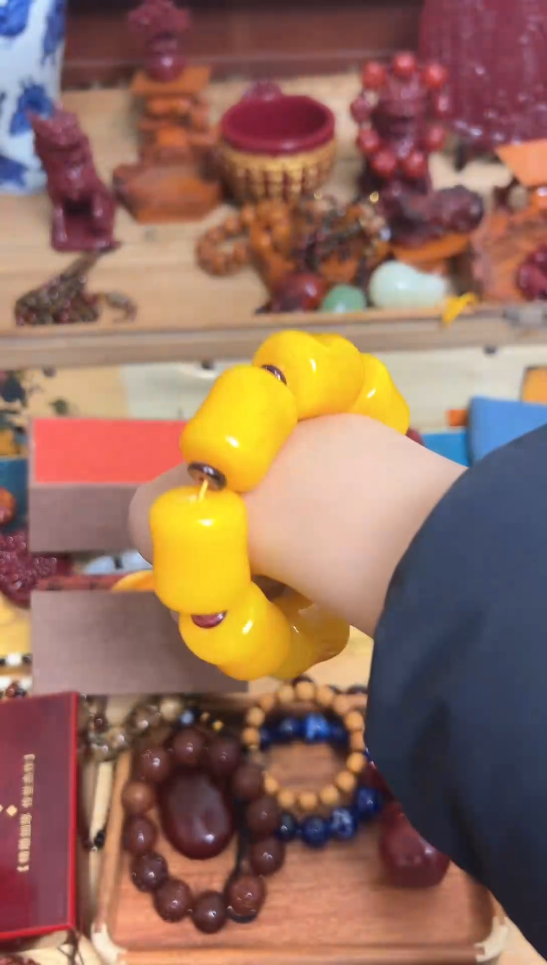 【闪购商品】蜜蜡手链未镶嵌【闪购商品】【闪购商品】