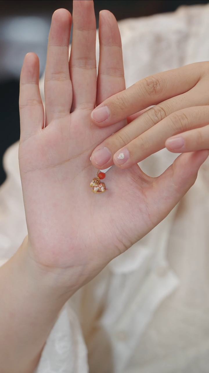南红玛瑙18K金镶嵌吊坠(不含链)吊坠