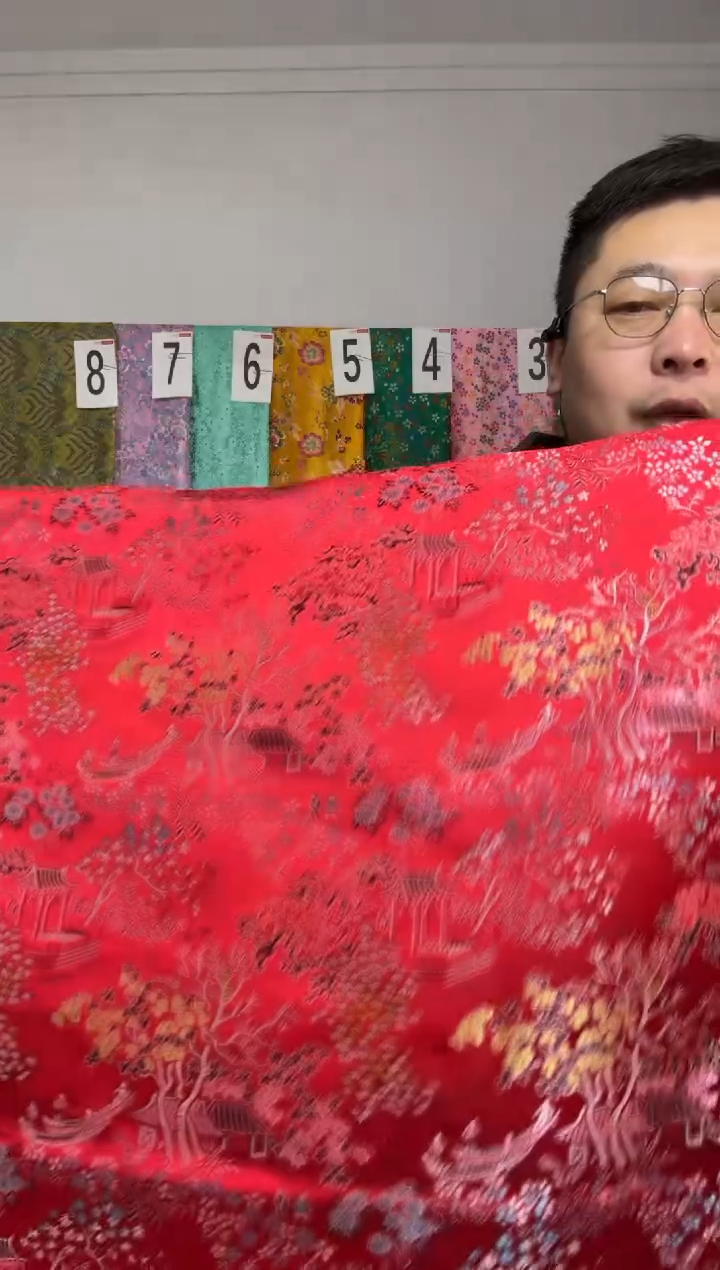 混纺织锦缎  长度60