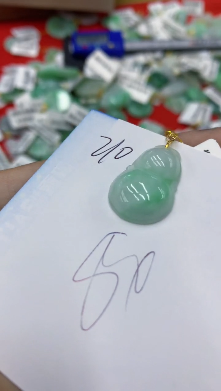 【闪购商品】翡翠颈饰18K金镶嵌号链接1111111