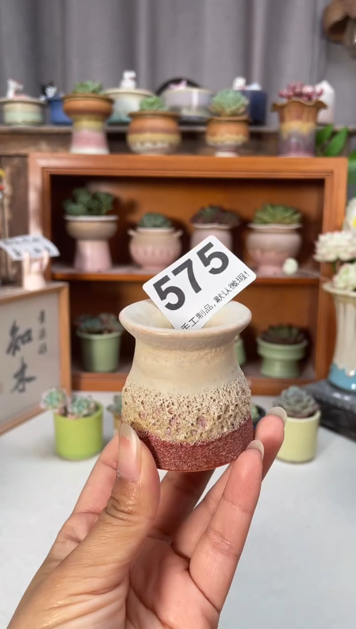 瓷片575知木小芳花盆