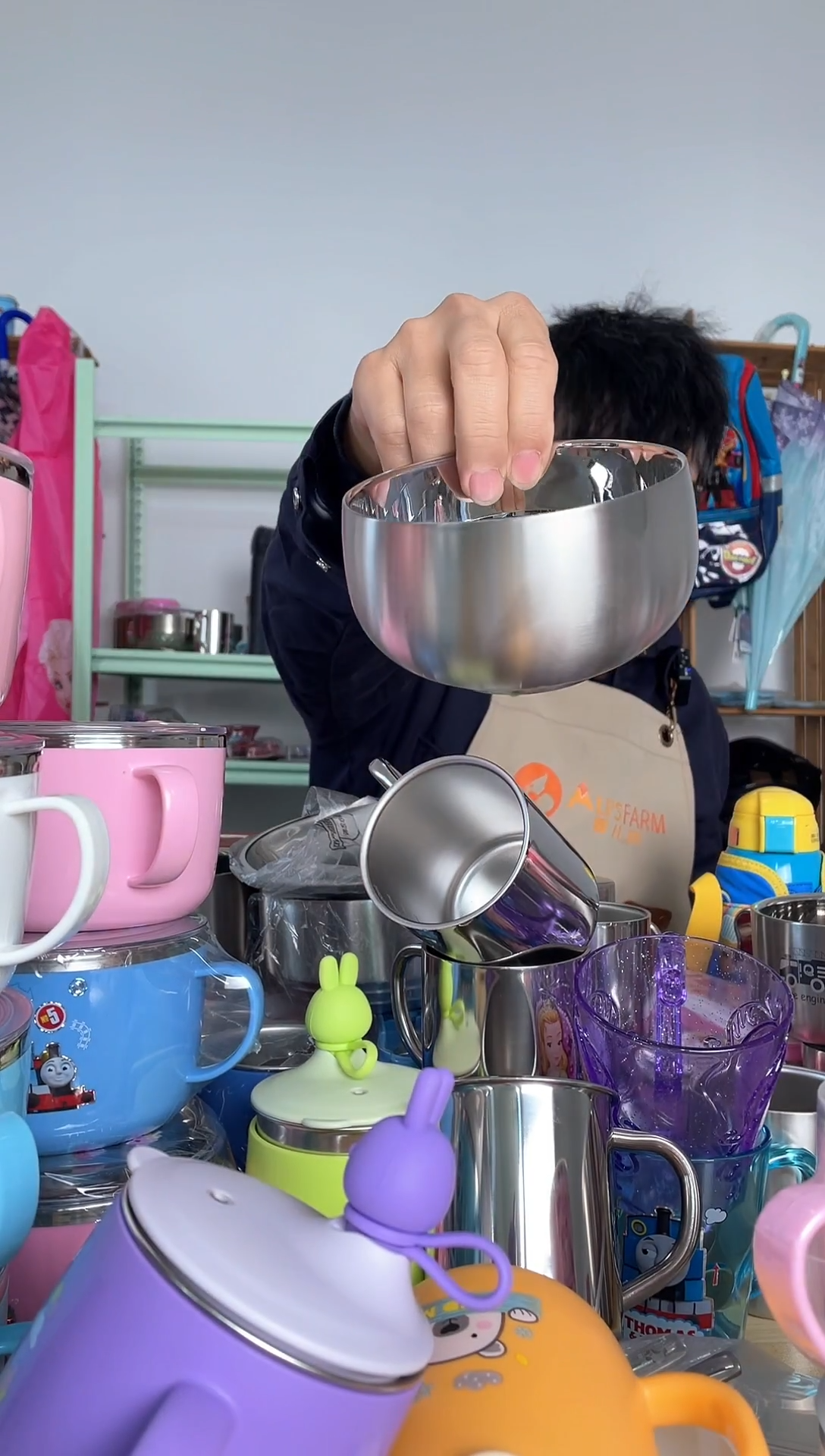 不锈钢微瑕趴睡熊400