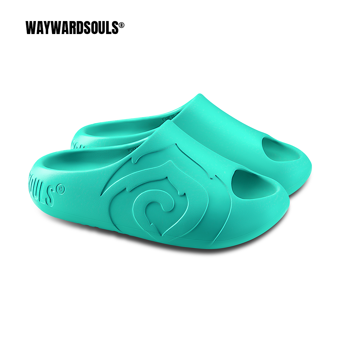 【明星同款】WAYWARDSOULS不屈之魂厚底一体护脚防滑一字拖鞋男女 