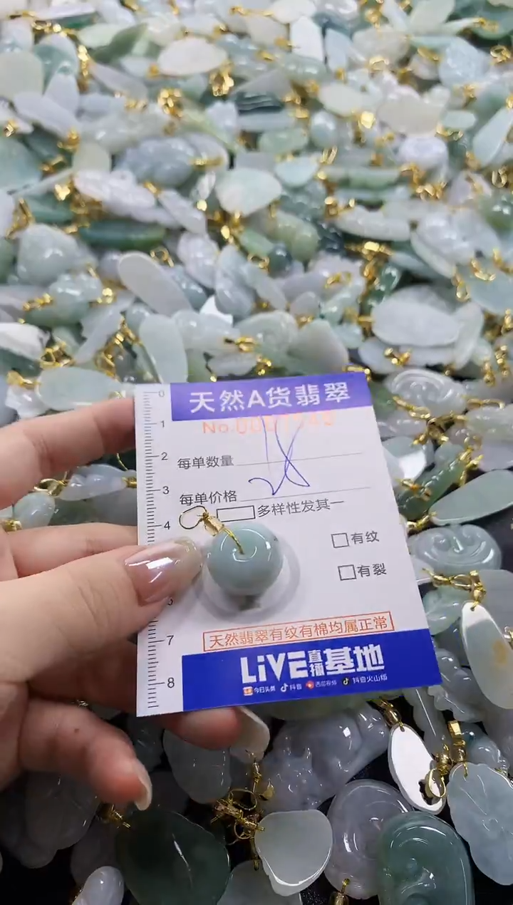 颈饰未镶嵌翡翠天然A货翡翠