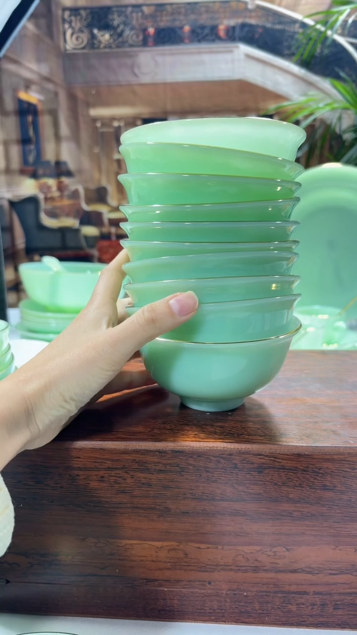 【闪购商品】... 4.5英寸玉瓷碗10个口径11.5厘米