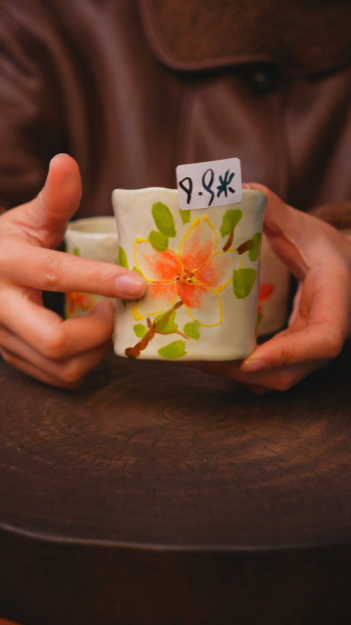 【闪购商品】瓷片景德镇手绘瓷器高温釉下彩--