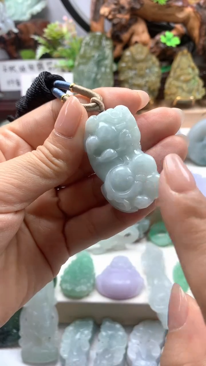 颈饰未镶嵌翡翠天然缅甸A货翡翠