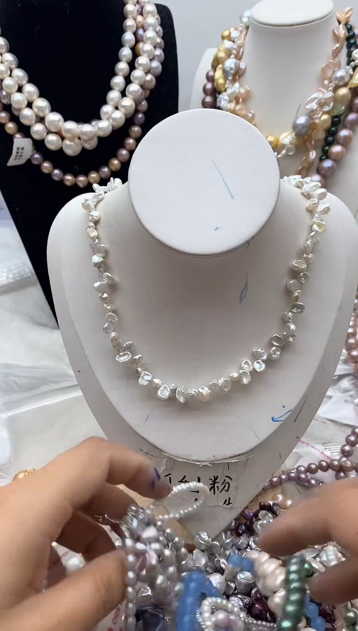 【闪购商品】淡水珍珠颈饰钛钢180