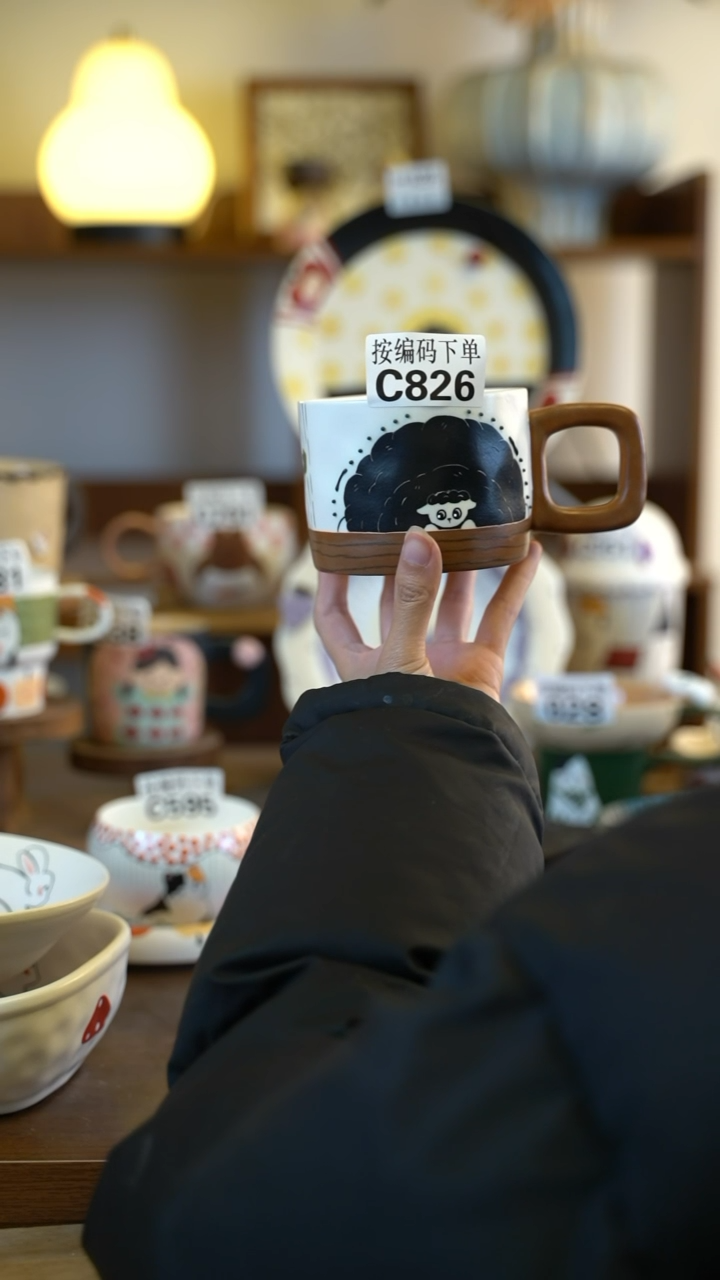 摆件陶C826 阿满屋手工手作陶瓷 