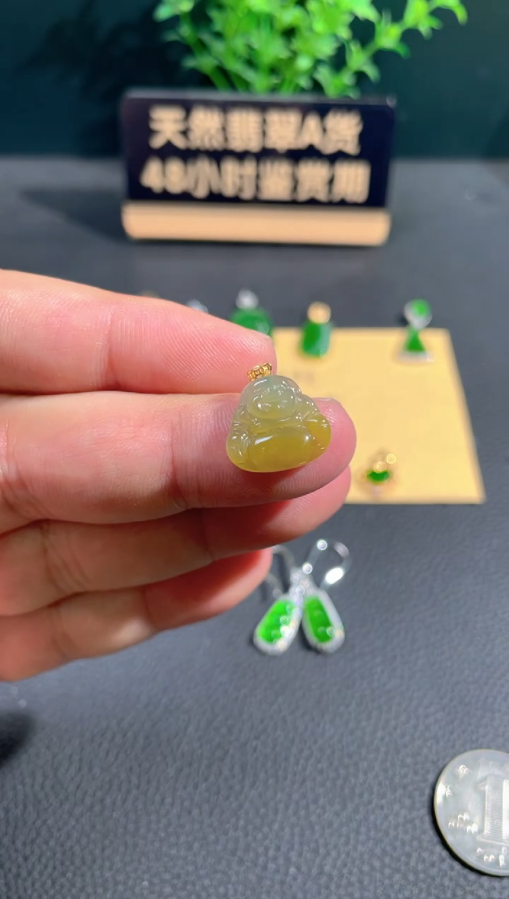 【闪购商品】翡翠颈饰18K金镶嵌翡翠