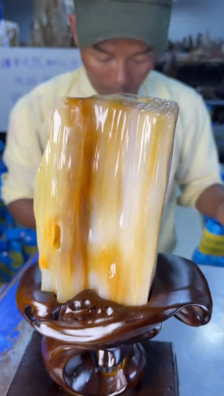 未镶嵌摆件硅化玉51