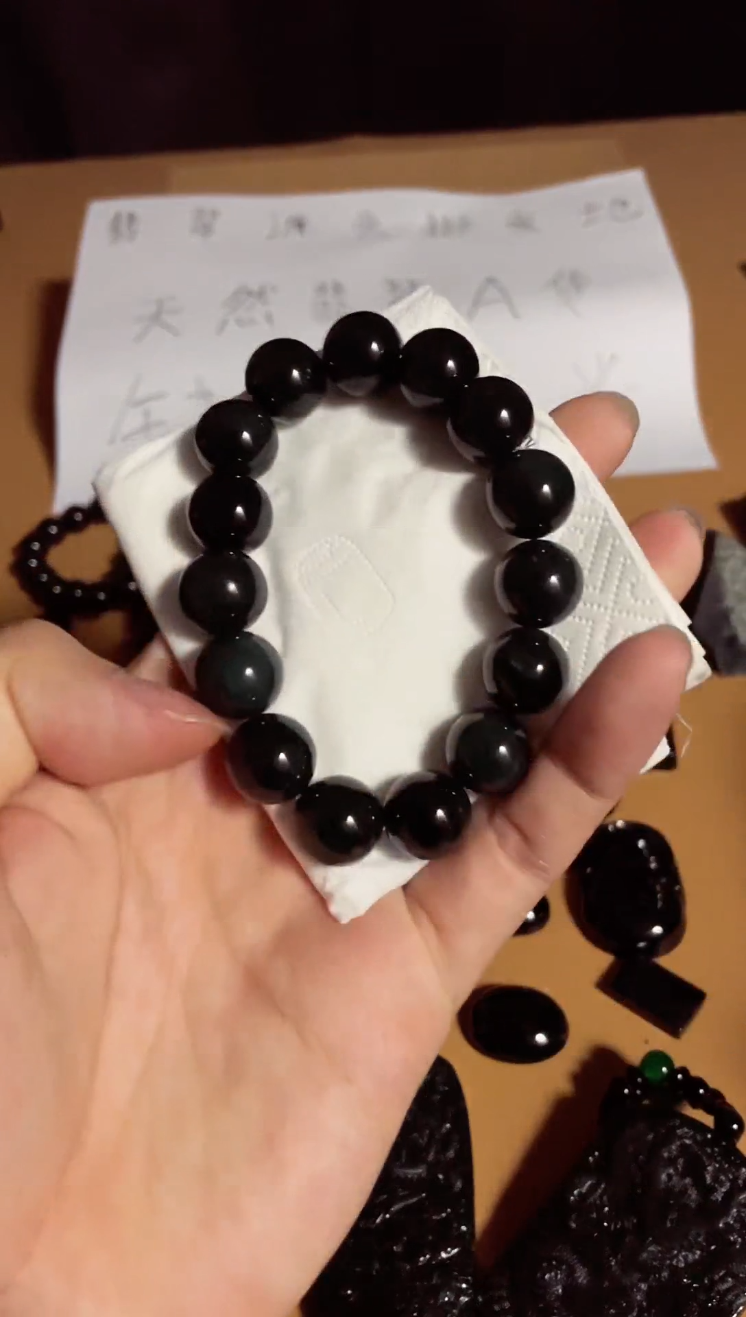 【闪购商品】翡翠颈饰未镶嵌天然翡翠a货墨翠